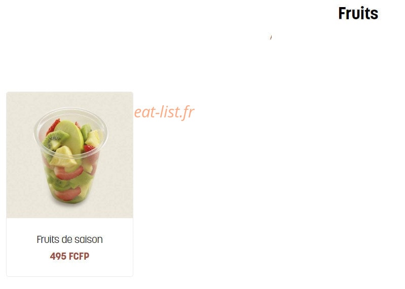 Brioche Dorée — carte page 6