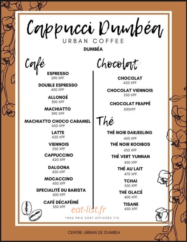 Cappucci Dumbéa — carte page 4