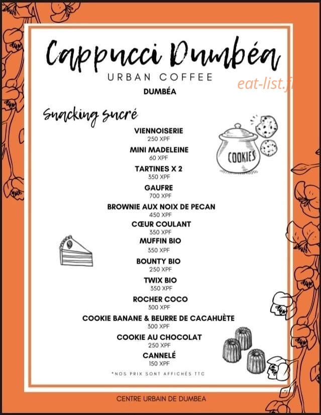 Cappucci Dumbéa — carte page 1