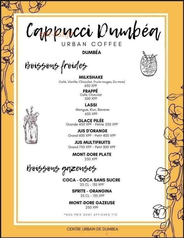 Cappucci Dumbéa — carte page 3