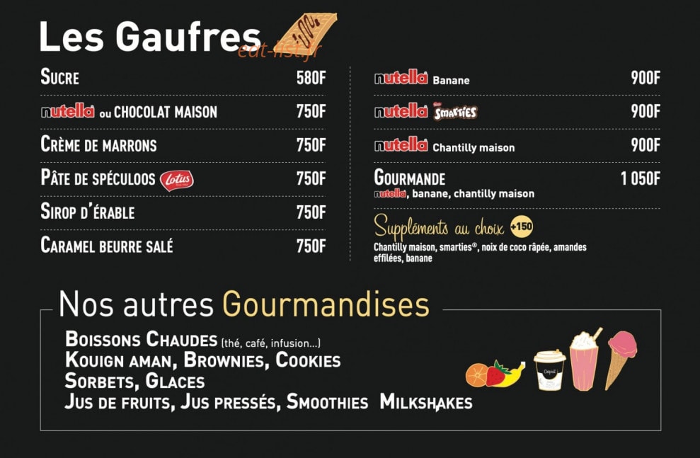 Crêp'eat — carte page 3