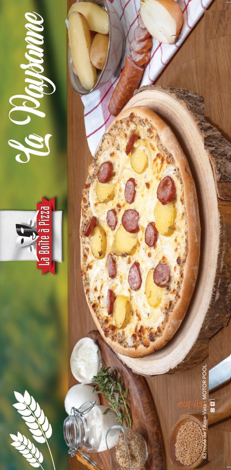 La Boîte À Pizza — carte page 1