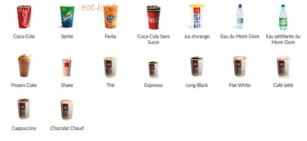Mc Donald's — carte page 4