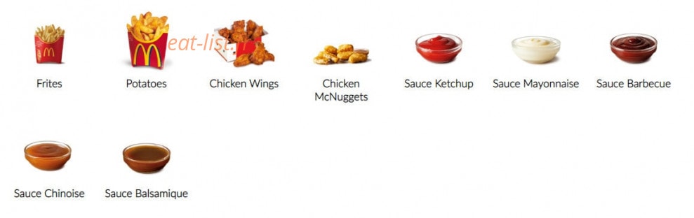 Mc Donald's — carte page 2