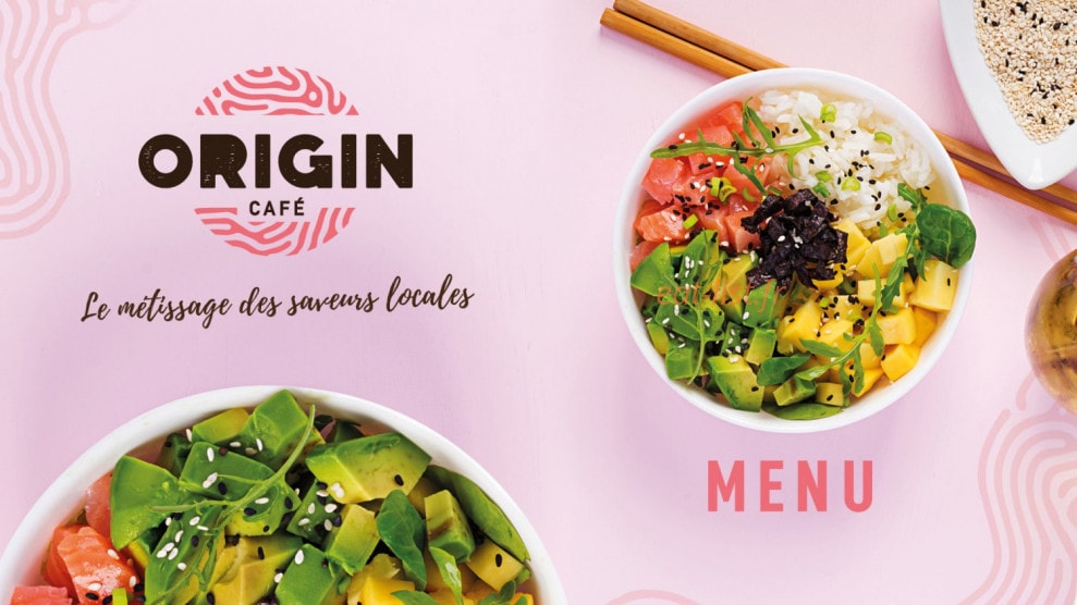Origin café — carte page 1