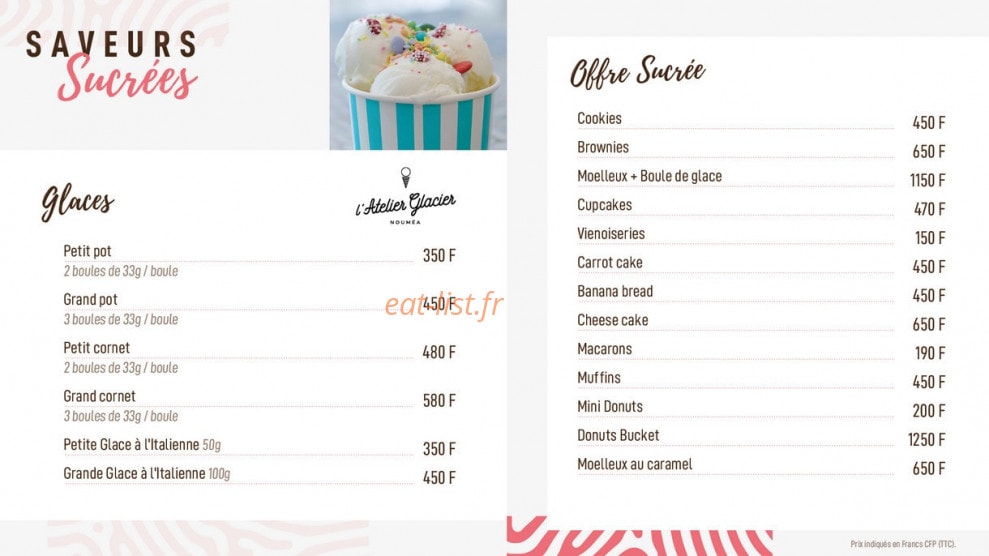 Origin café — carte page 3