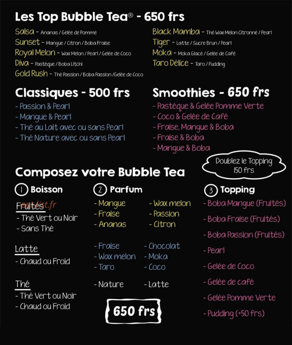 Mana Snack — carte page 3