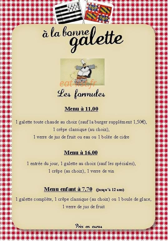A la Bonne Galette — carte page 3