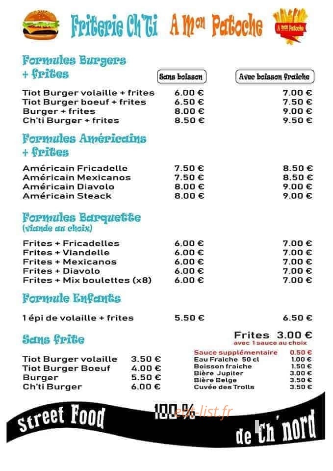 A Mon Patoche — carte page 1