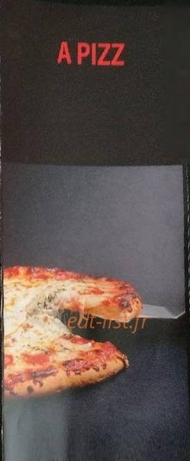 A Pizz — carte page 1