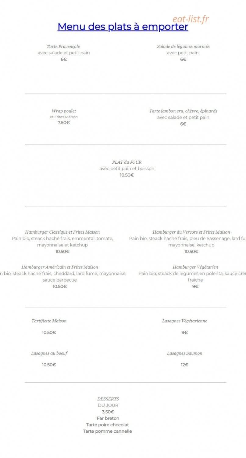 A Votre Service — carte page 1