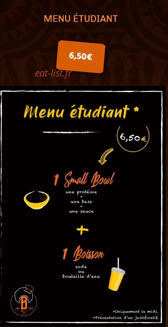 Afro B Food — carte page 6