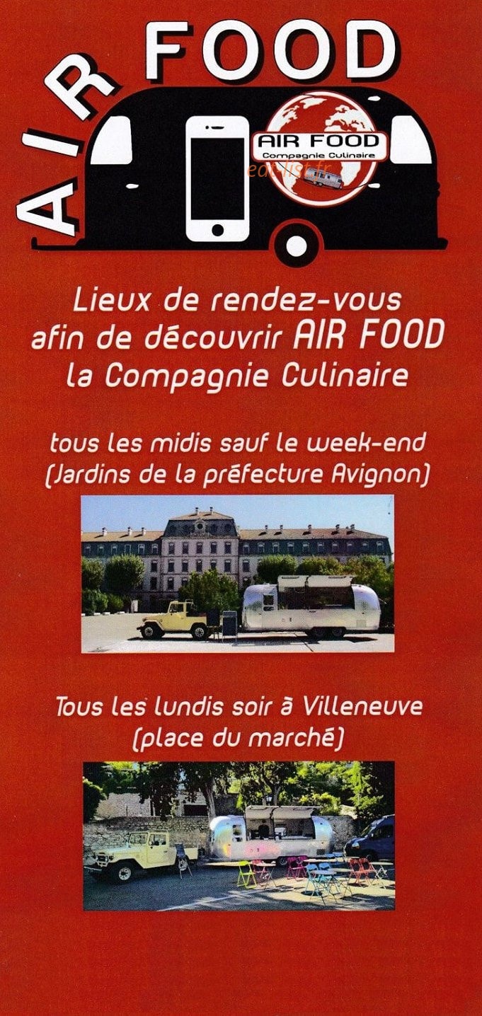 Air food — carte page 1