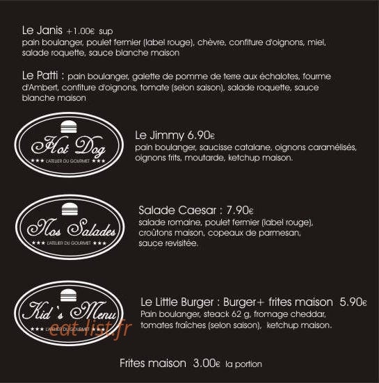 Airstream Burger — carte page 4