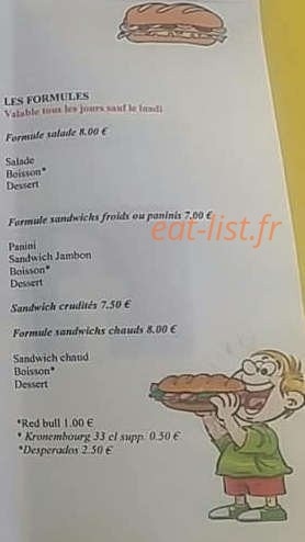 Alex food — carte page 3