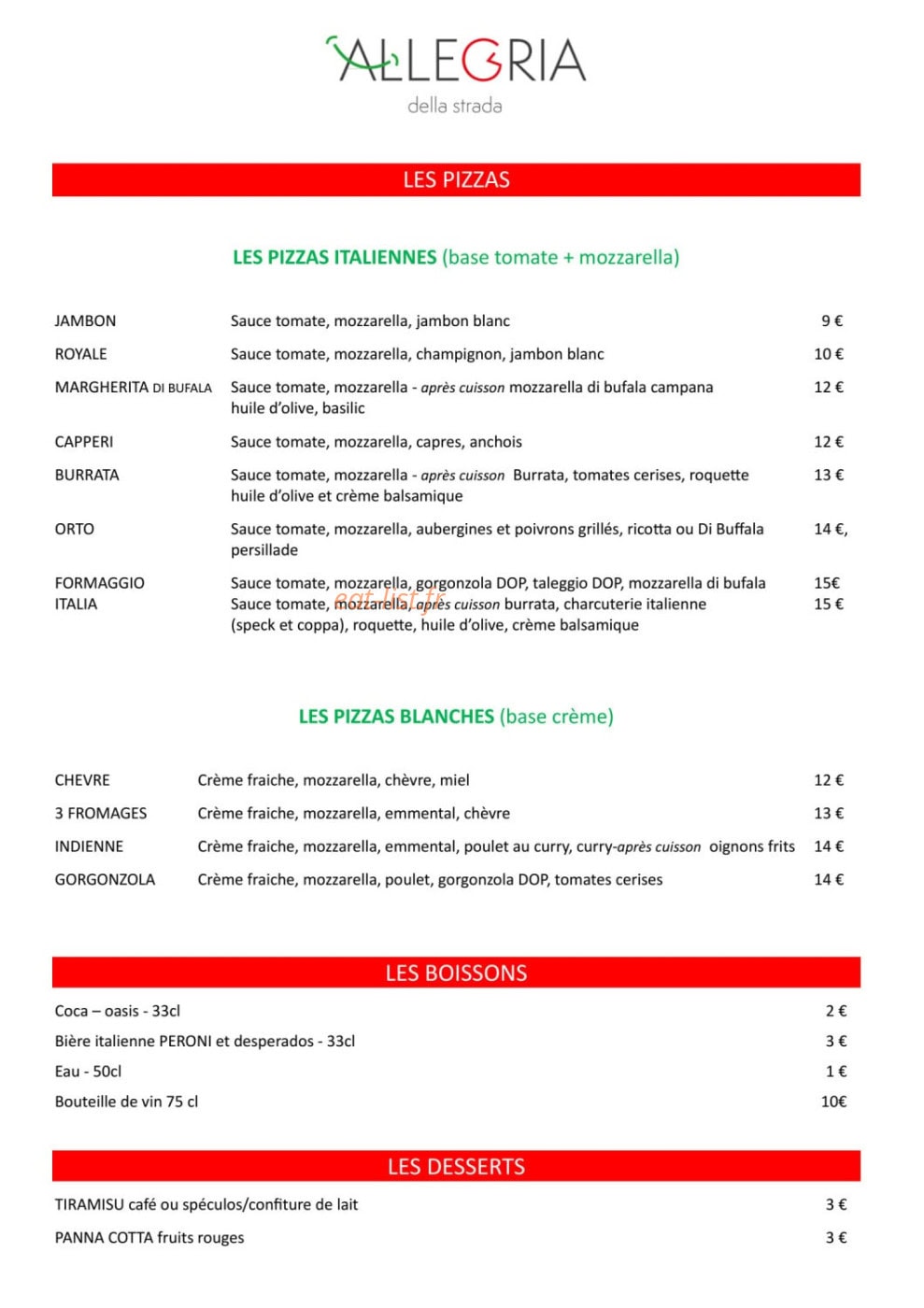Allegria della strada — carte page 1
