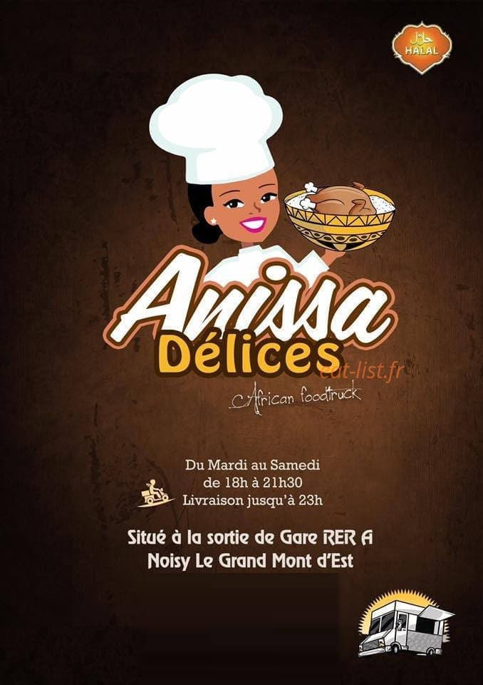 Anissa Délices — carte page 1