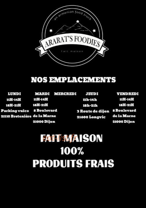 Ararat'S Foodies — carte page 2