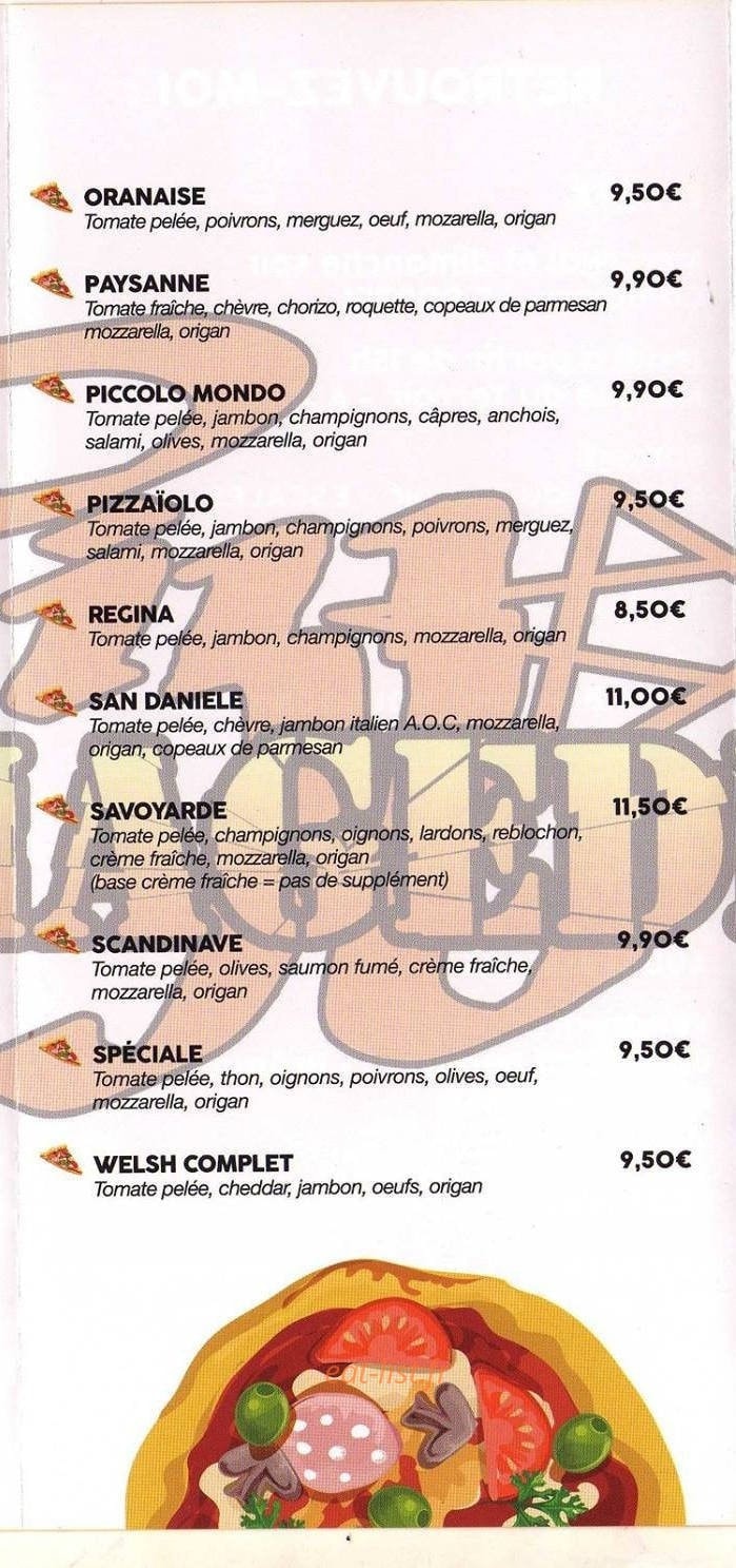 Armagedon Pizza — carte page 3
