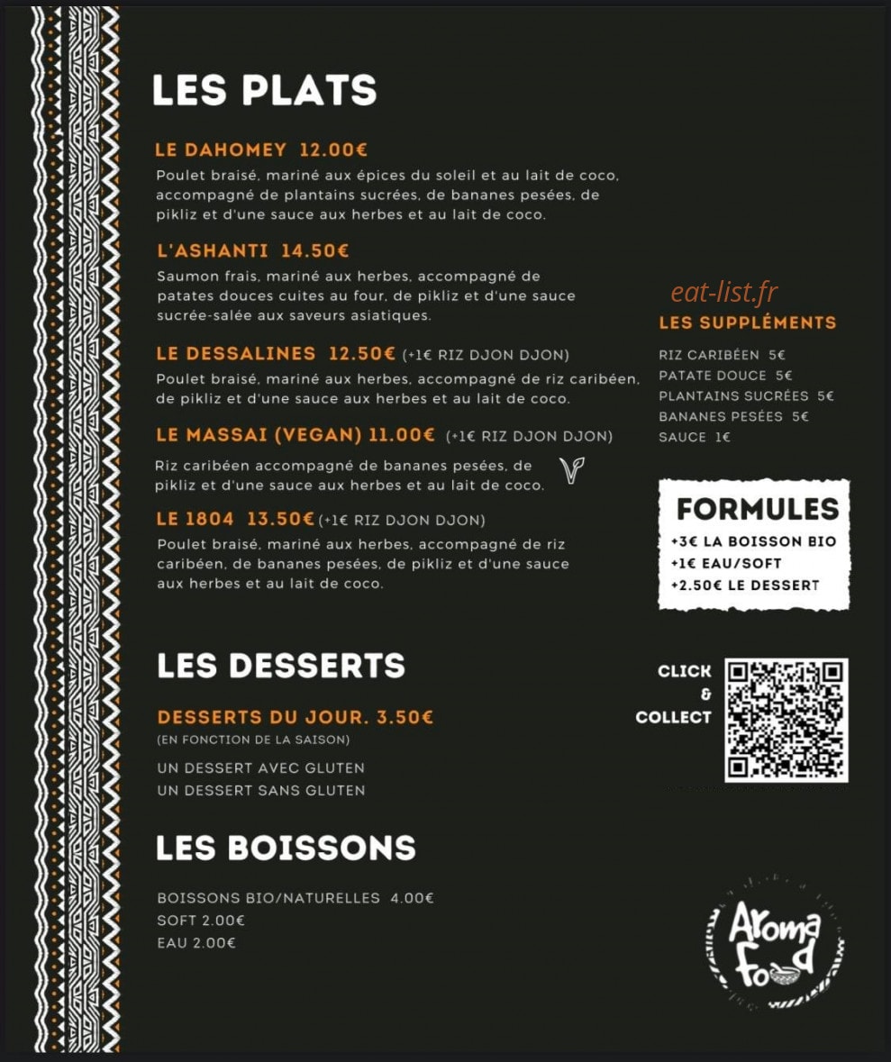 Aroma-Food — carte page 2