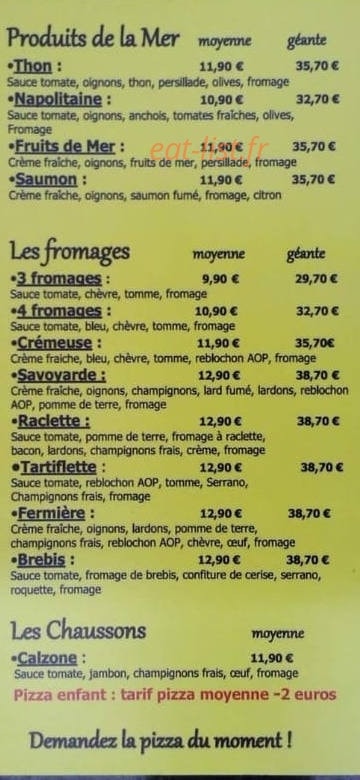 Ars Pizza le camion jaune — carte page 2