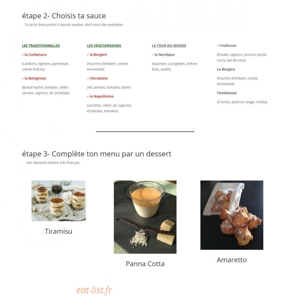 Artisapasta — carte page 2