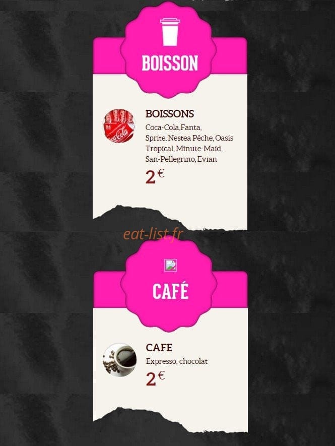 Au P'tit Bahut — carte page 4