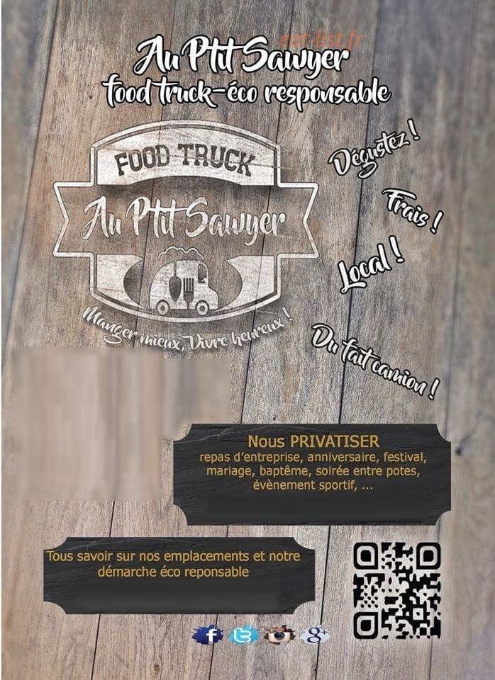 Au P'tit Sawyer — carte page 1
