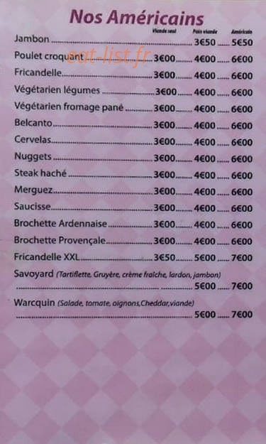 Au P'tit Warcquin — carte page 2