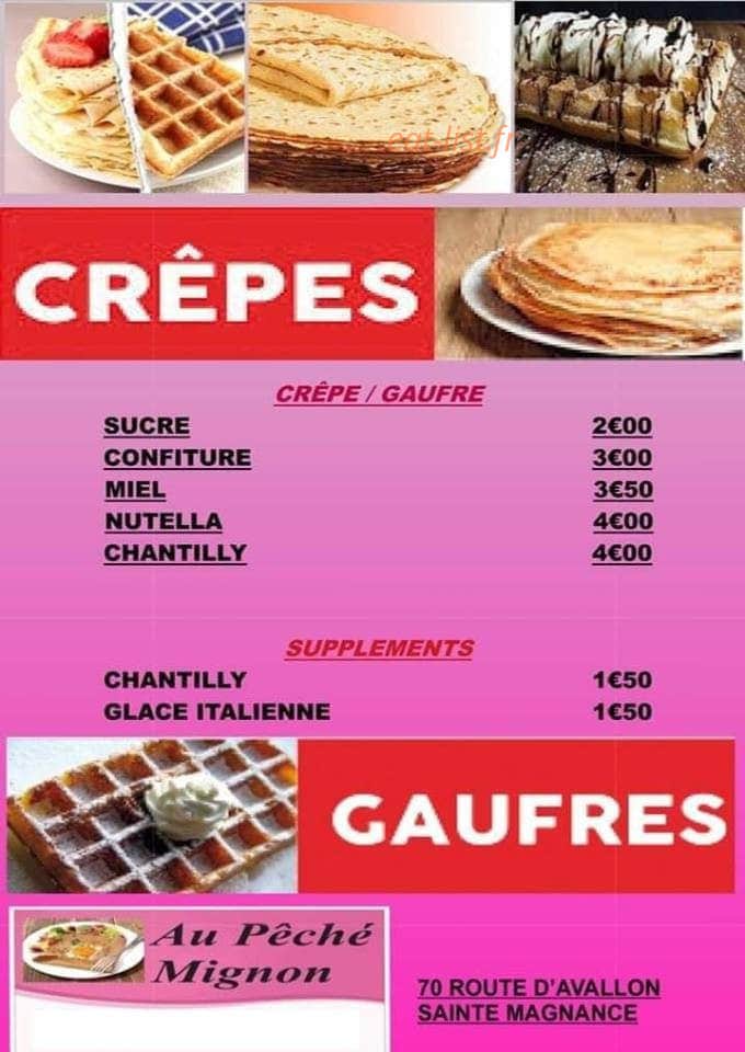 Au Pêché Mignon — carte page 3