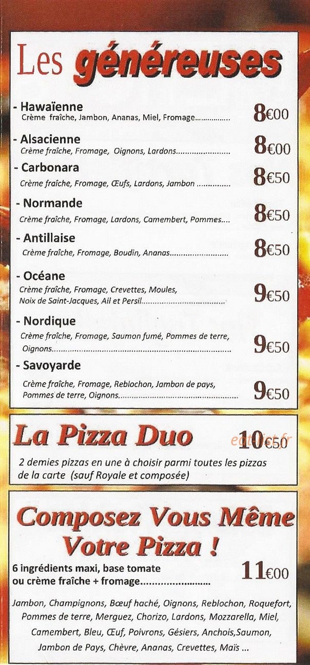 Au Petit Encas — carte page 5