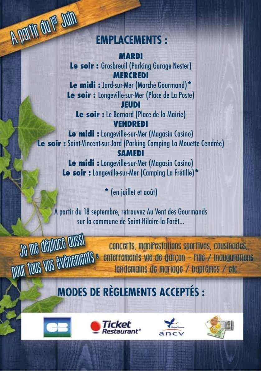 Au Vent Des Gourmands — carte page 4