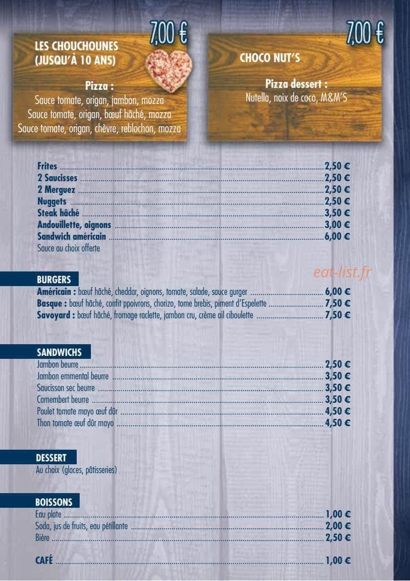 Au Vent Des Gourmands — carte page 3