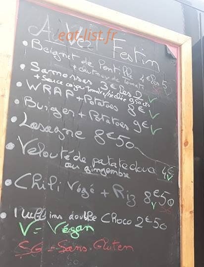 Au Vert Festin — carte page 1
