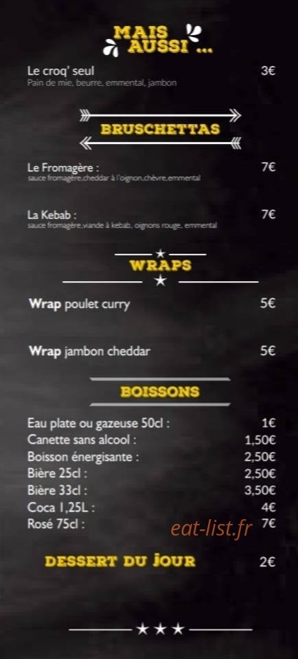 Au Waga'Bon — carte page 3