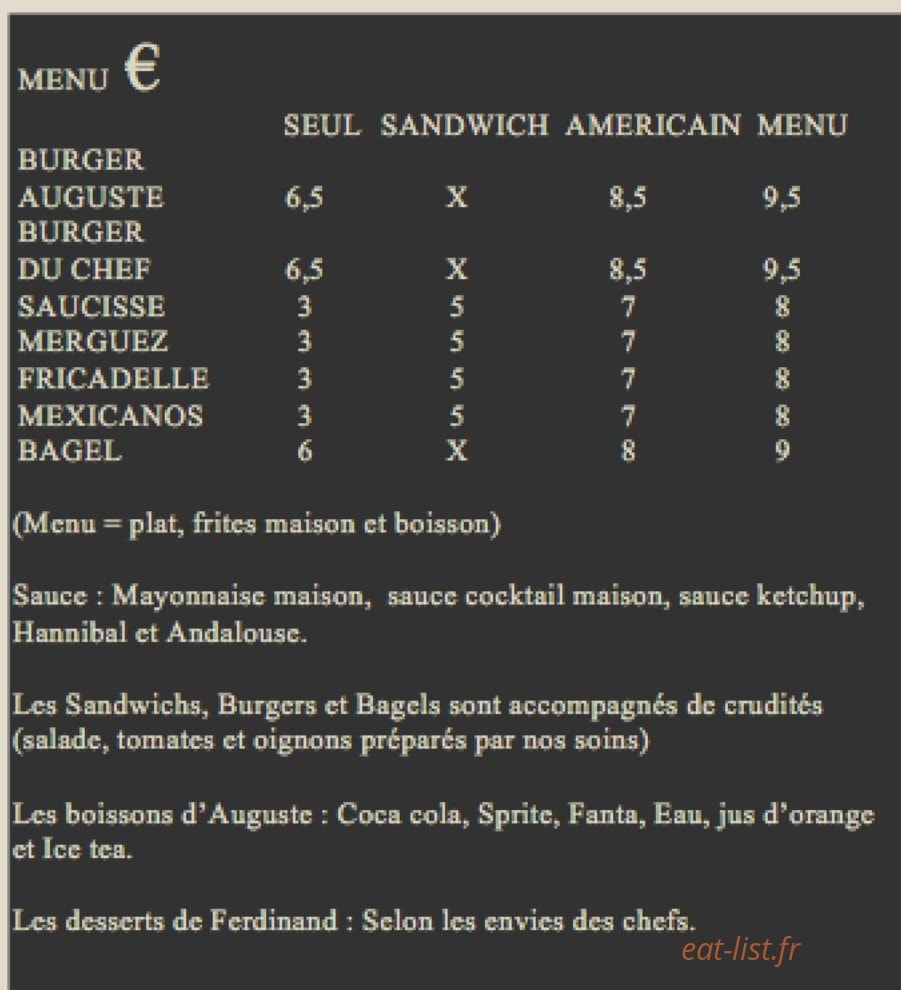Auguste et Ferdinand — carte page 1