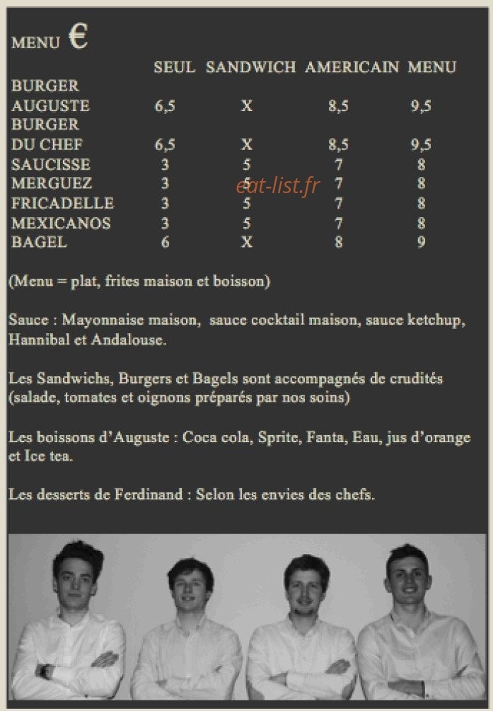 Auguste & Ferdinand — carte page 1