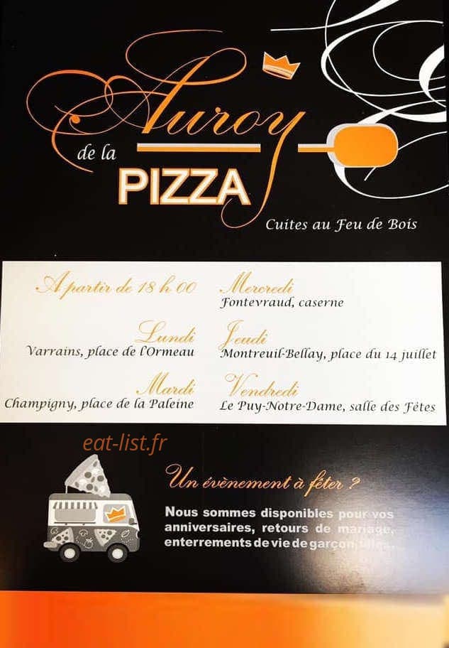 Auroy de la pizza — carte page 1
