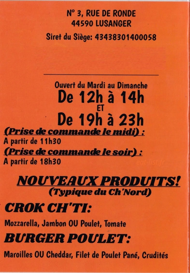 Aux bons gourmands — carte page 4