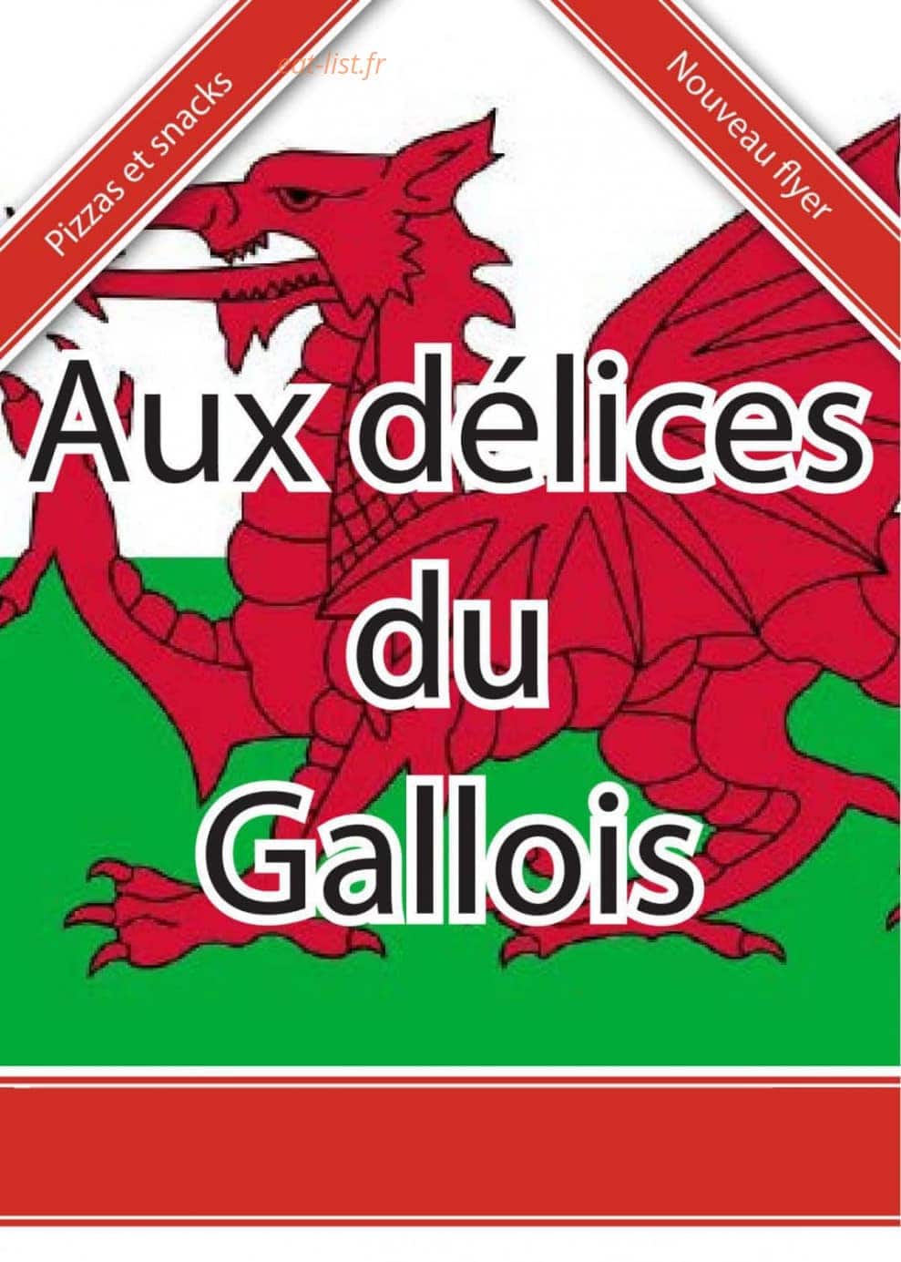 Carte et menu Aux delices du gallois Saint Loup Hors