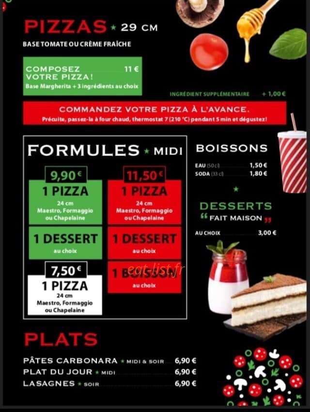 Avanti pizza — carte page 3