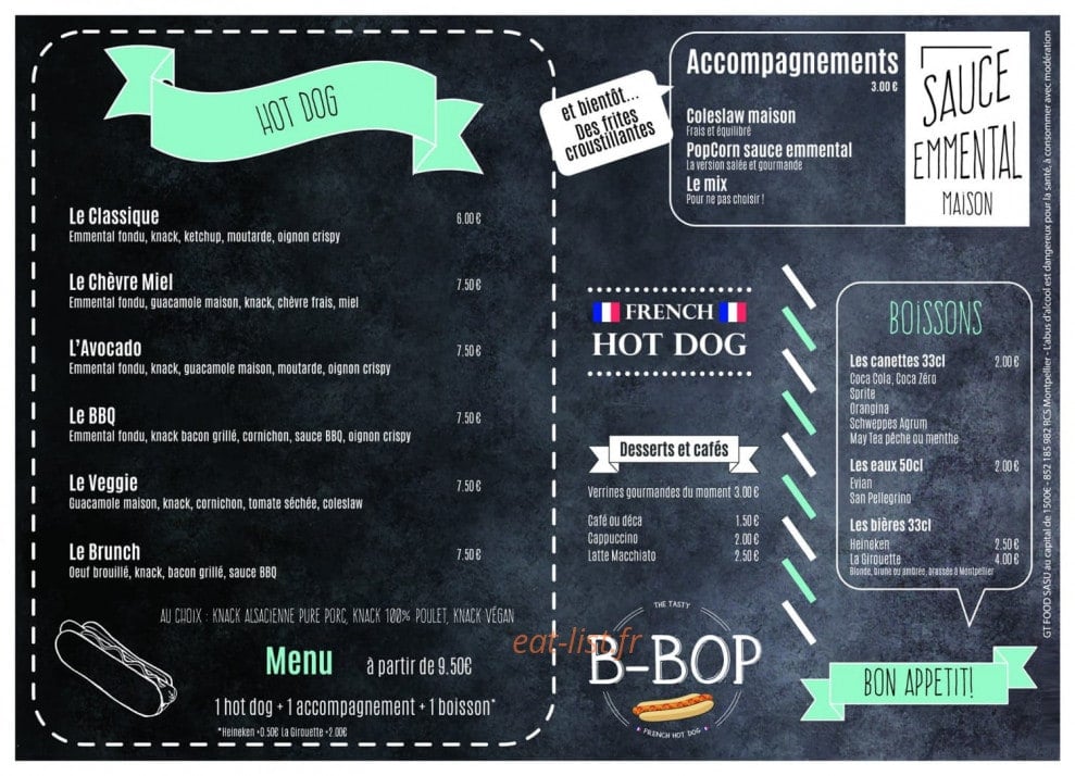 B-Bop — carte page 1