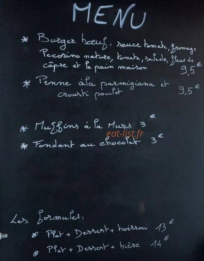 B Cook — carte page 1