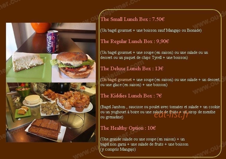 Bagel Story — carte page 2