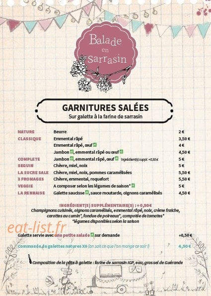Balade en sarrasin — carte page 1