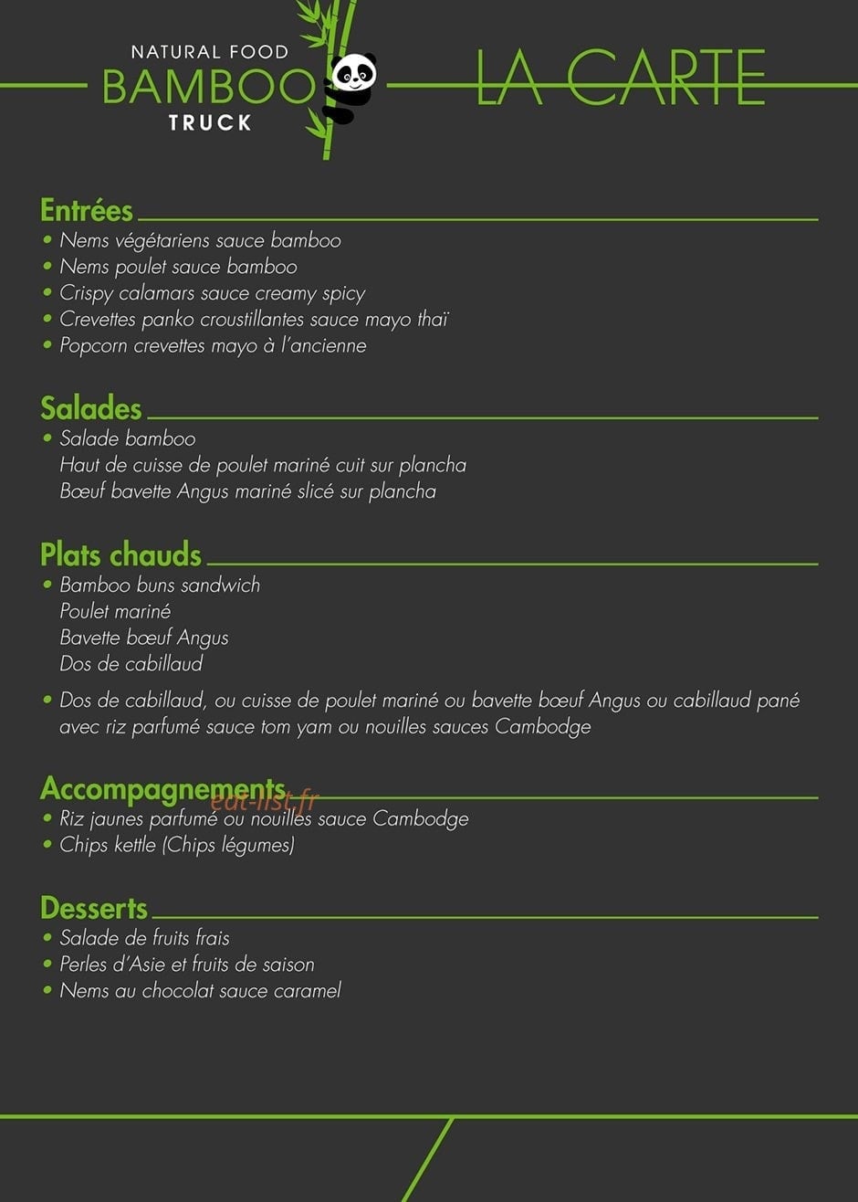 Bamboo truck — carte page 2
