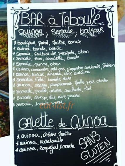 Bar à Taboule — carte page 1
