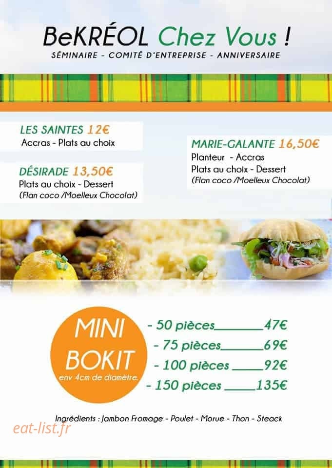 Be Kréol — carte page 2