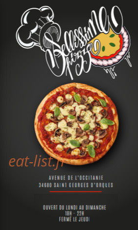 Bellissima Pizza — carte page 1