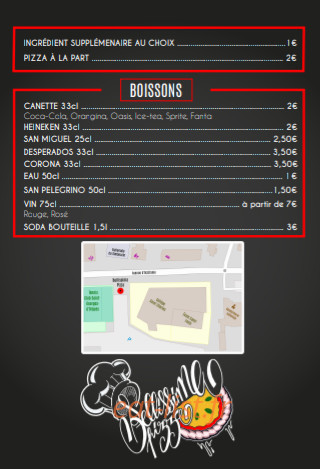 Bellissima Pizza — carte page 4
